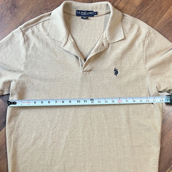 U.S. Polo Assn. Beige Polo Shirt for Men - Picture 4 of 7